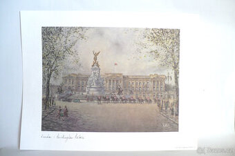 179_ Obraz, Londýn, Buckinghamský palác, 1988