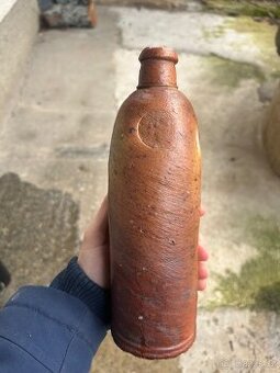 Starožitná kameninová láhev-Marienbad