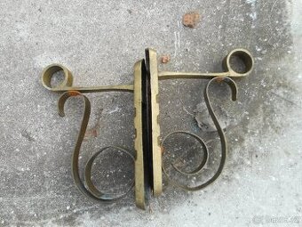 konzole na záclony mosazné