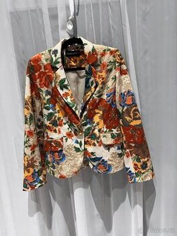 Dámský vzorovaný komplet – sako + kalhoty (42)