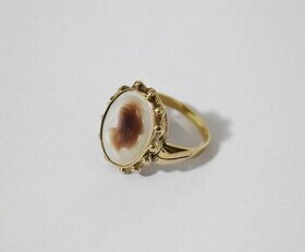 Starožitný zlatý dámský prsten - 1