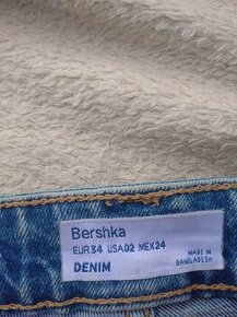 Prodám dívčí džínové šortky Bershka vel.34 - 1