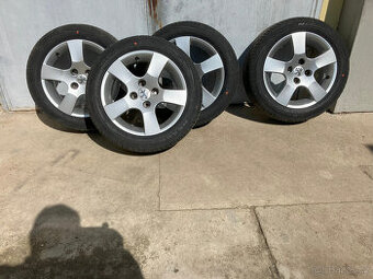 Alu kola Peugeot 16" +nové letní pneu+šrouby.
