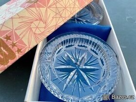 Bohemia Crystal broušený popelník 2ks v originálním balení