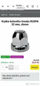 Kryty šroubů pro nákladní vozidla 32