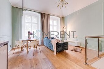 Pronájem stylového bytu 2+kk, 86m² - mezonet - Praha - Karl