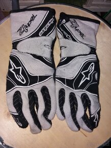 Závodní rukavice Alpinestar Tech 1-Z v Cool Grey - 1