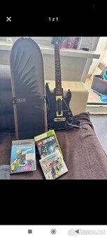 Xbox skateboard a kytaru a hry