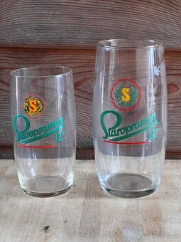 Staré pivní sklenice Staropramen / 1 kus - 200,- Kč