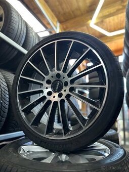 Alu kola 5x112 r19 s letnim pneu (carman)