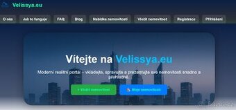 Hotový realitní web Velissya.eu – vlastní prodej nemovitostí
