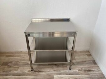 Přístěnný nerezový stůl 2 police, různé míry - 1