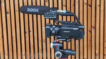 SONY PXW-X70, statív, Manfrotto MHXPRO-3W, RODE NTG3