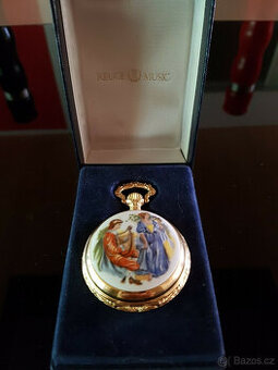 Kapesní hodinky Reuge s válcovou hudební skříňkou