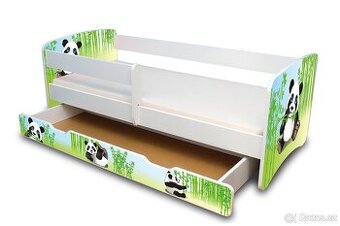 Dětská postel panda se zábranou
