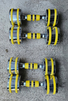 posilovací činky 2x5kg a 2x6kg