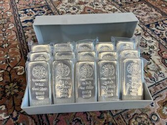 Stříbrný slitek 1kg Argor Heraeus převod GoldenGate