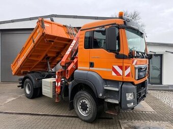 MAN TGS 18.360 4x4 / S3 skápěč Meiller / Atlas ruka