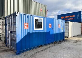 Dveře + plastové okno pro lodní kontejner - č. 5