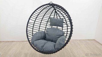 Černé závěsné zahradní křeslo Mila Bonami Selection