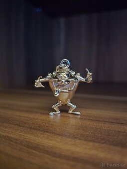 Zlatý přívěsek Looney toons Taz