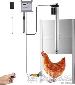 kovová automatická dvířka i pro drůbež