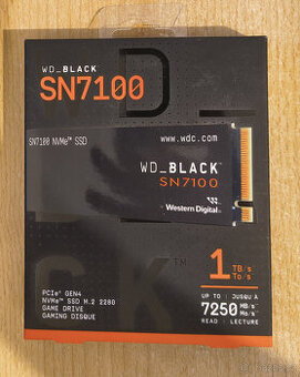 Nový herní SSD disk WD_BLACK SN7100 1TB NVMe PCIe Gen4 (V zá