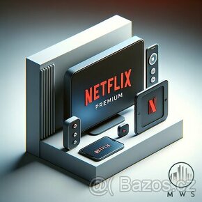 Oficiální předplatné Netflix Premium 4K / měsíční platba