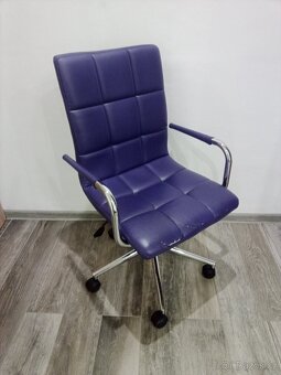 ELEGANTNÍ KANCELÁŘSKÁ ŽIDLE FIALOVÁ