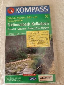 Turistická mapa Nationalpark Kalkalpen