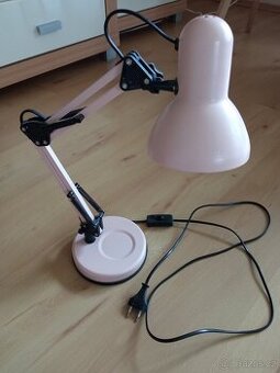 Stolní lampa růžová