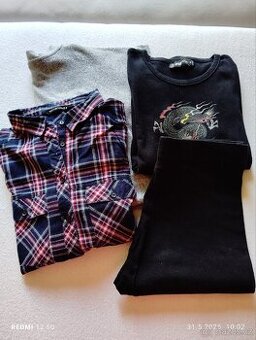 Kardigan, košile, halenka a legíny,vel.S