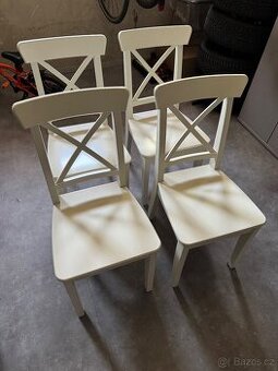 Jídelní židle INGOLF ikea bílá 4ks
