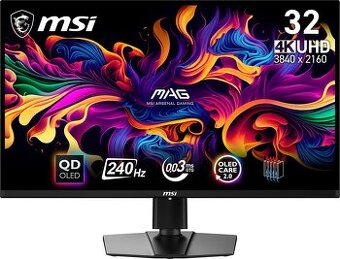 4K 240Hz herní monitor MSI MAG 321UPX OLED, záruka 03-2027