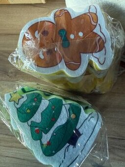 Vánoční houbičky na nádobí