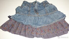 Riflová sukně vel. 134 a 140