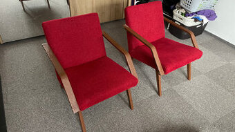 Repasovaná retro křesla - 2 ks