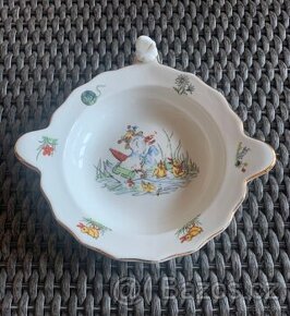 Starožitný dětský ohřívací talíř