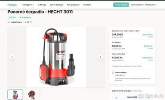 Pronajmu ponorné čerpadlo