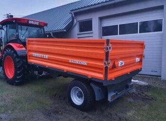 Vlek na traktor 3 stranné sklápění 4,8t