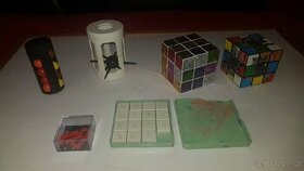 Ježek v kleci +Rubikova kostka 2ks kuličkový hlavolam