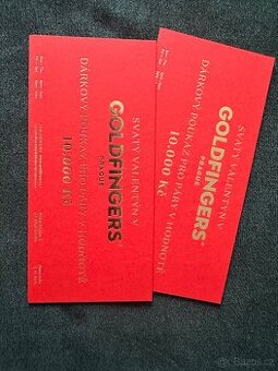 2x Voucher Goldfingers Prague 20.000czk