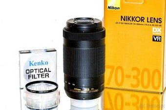 Nikon AF-P DX 70-300mm G VR + UV filtr NEPOUŽÍVANÝ