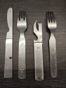 Německý příbor skládací 4ks, 3. Říše, Wehrmacht