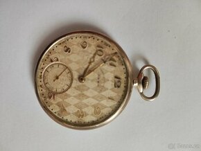 Stříbrné kapesní hodinky chrono metre ARSA