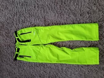 Softshell neonové kalhoty na běžky 158