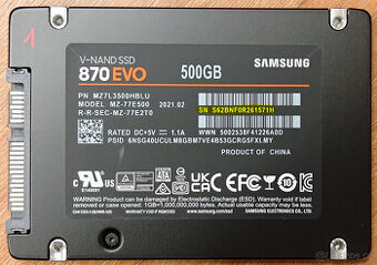 Samsung 870 EVO - 2,5" - SATA - 500GB #1