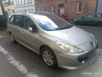 Peugeot 307 sw, kombi, 2007, 188 tis, TK 04/26, bez rezu