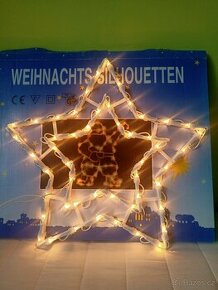 Vánoční světelný motiv, ozdoba hvězda - led