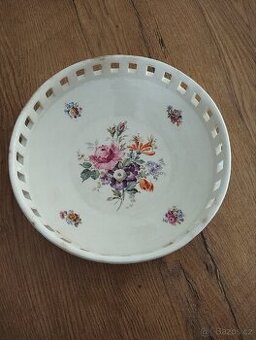 Starožitný porcelánový talíř (mísa)